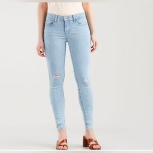 Levi's 710 Super Skinny Light Wash Distressed Jeans Women's Size 30